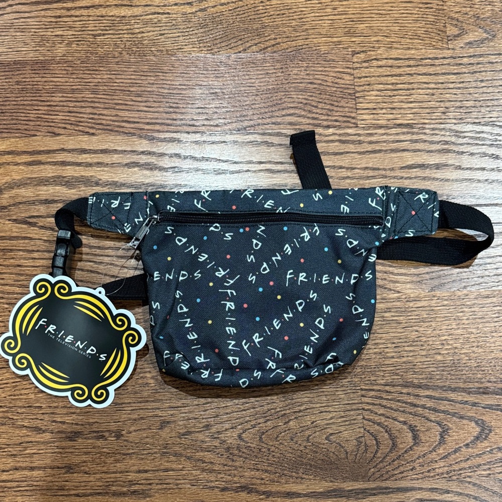 NWT FRIENDS Black and White Belt Bag